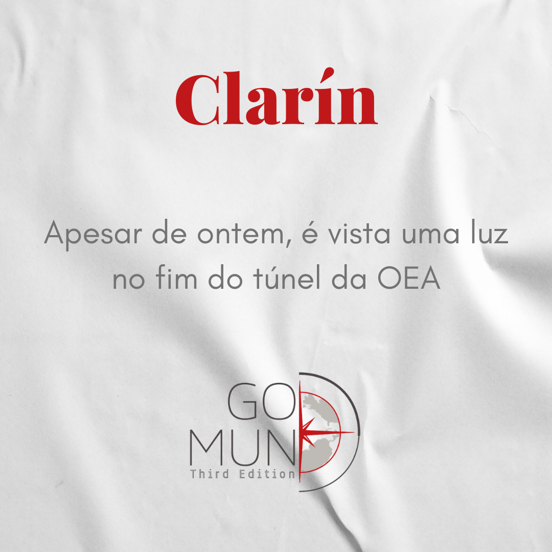 [CLARÍN] Apesar de ontem, é vista uma luz no fim do túnel da OEA